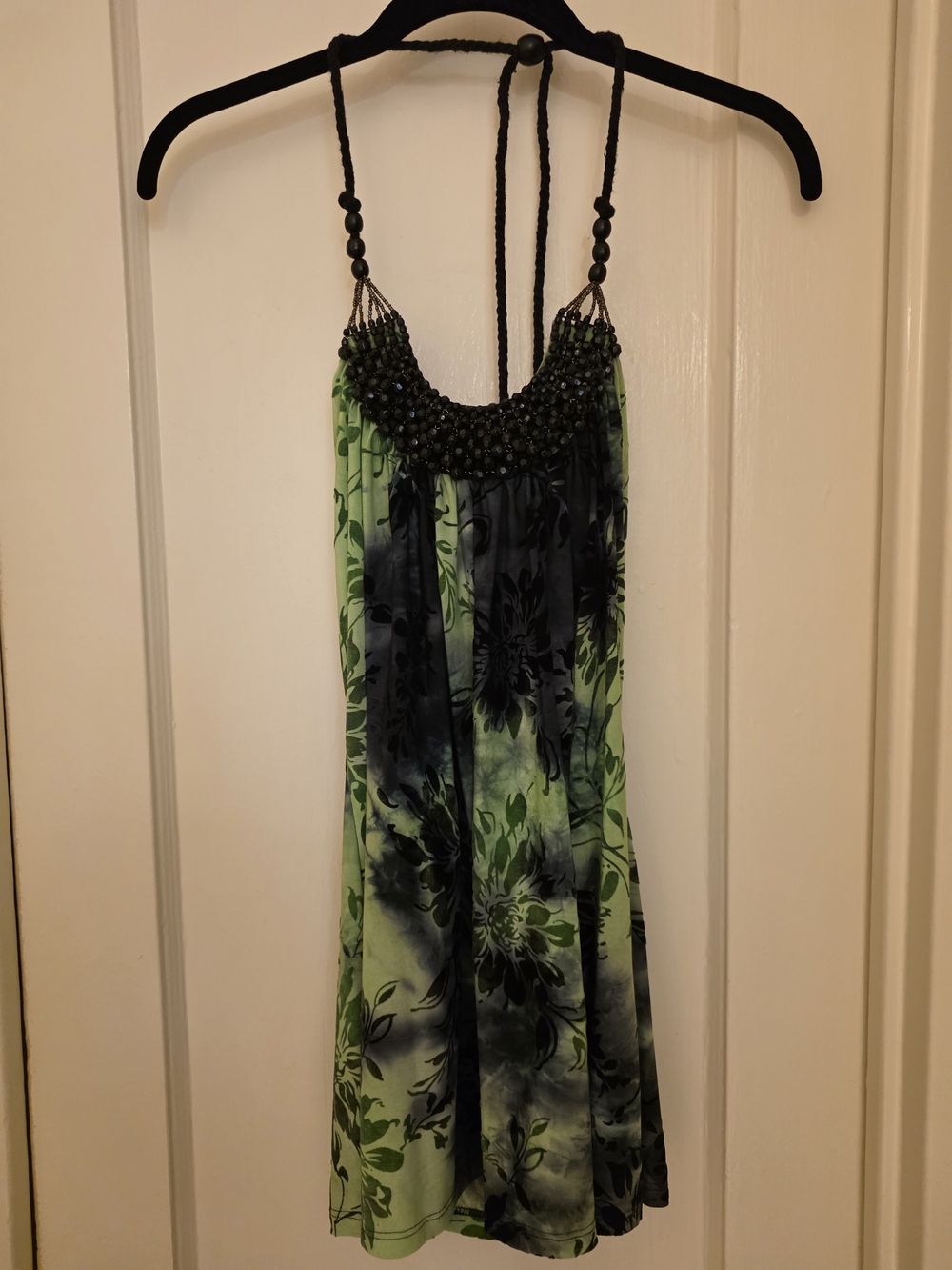 Sami & Jo Beaded Floral Halter Top
